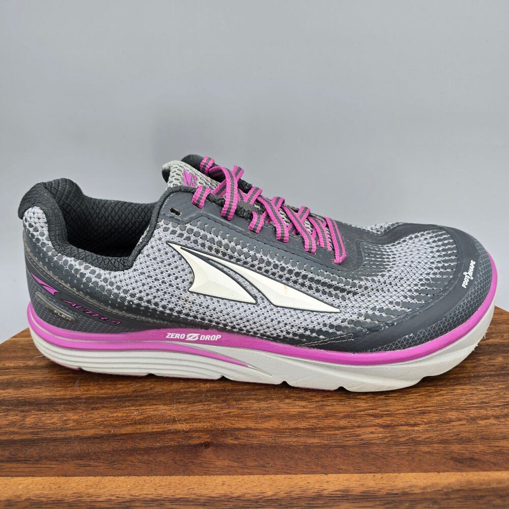 Altra Torin 3.0 Shoes Womens 9.5 M Gray Purple Low Top Running Athletic Sneakers